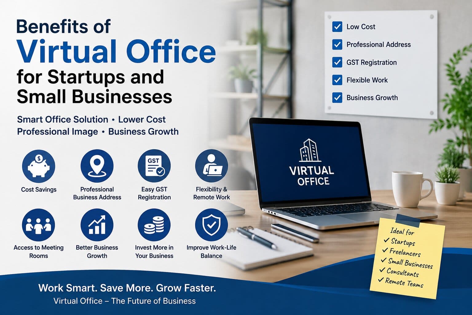 Benefits of Virtual Office for Startups and Small Businesses