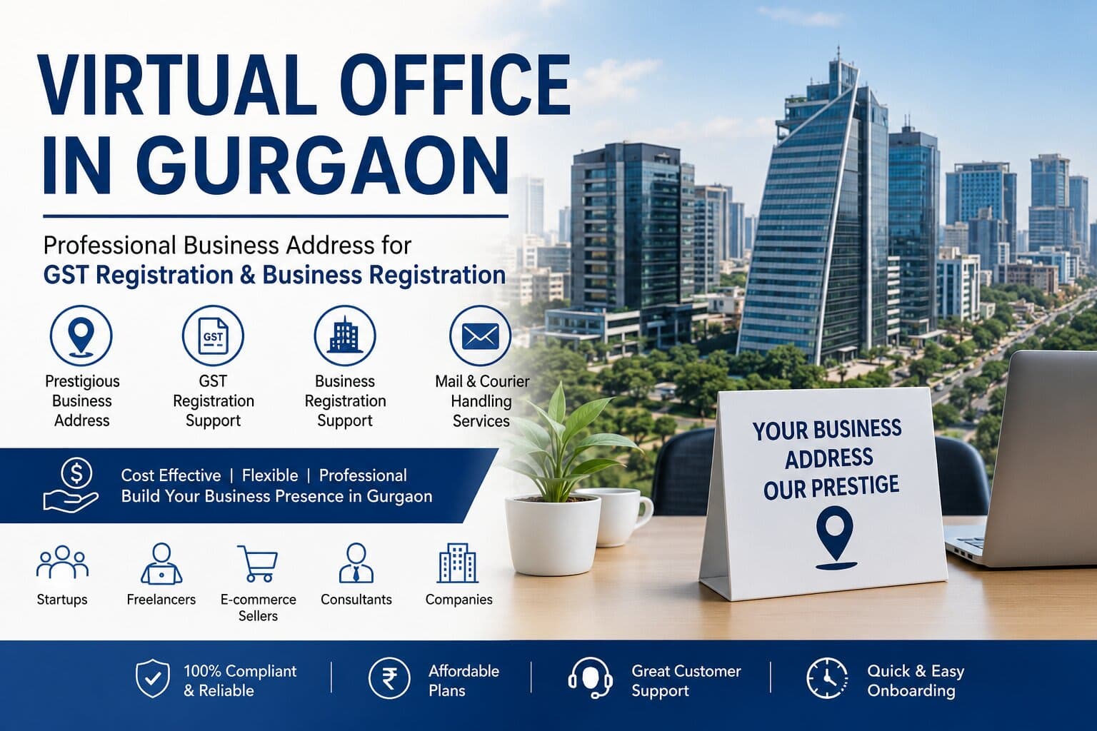 Virtual Office in Gurgaon for GST Registration & Business Registration – Get a Professional Business Address